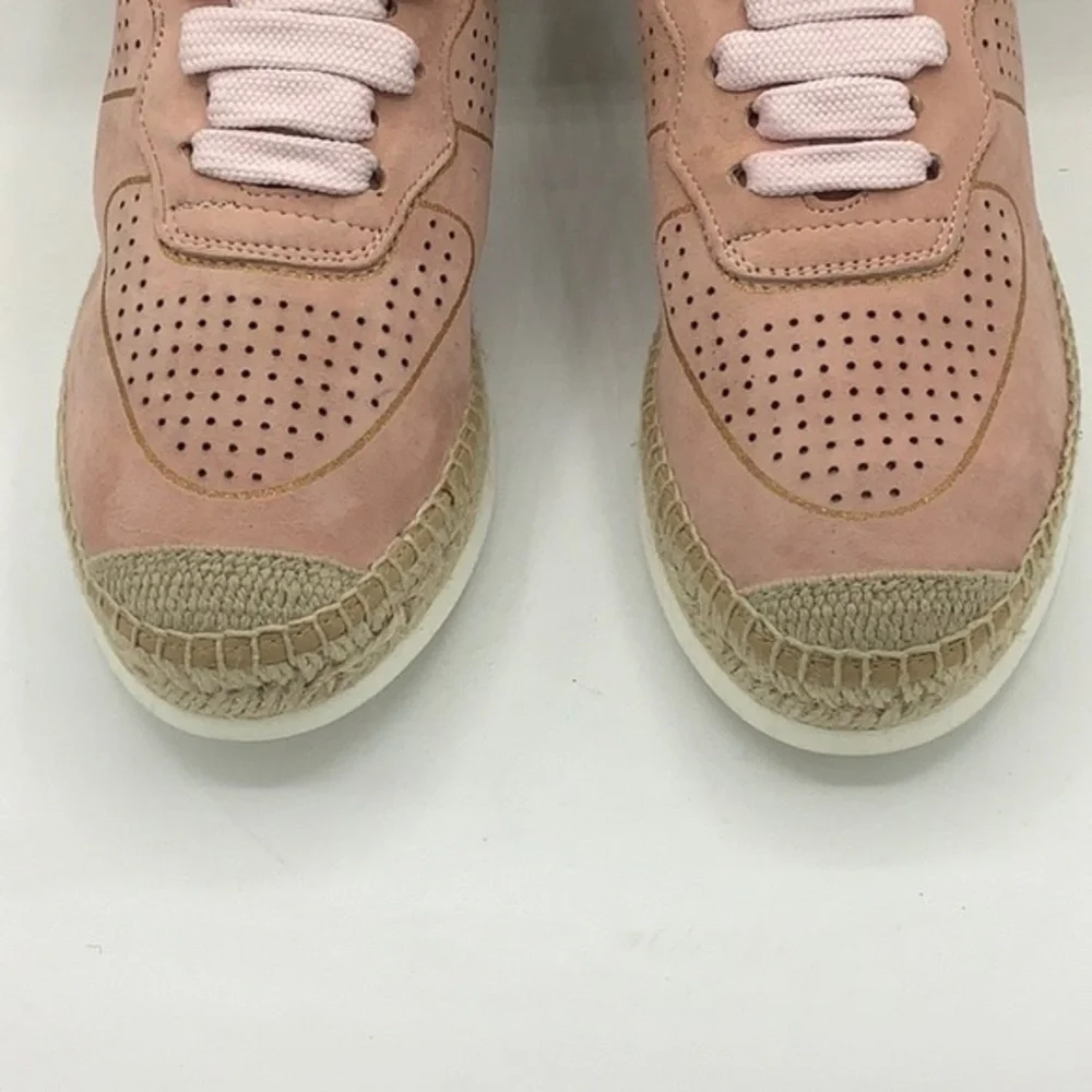 KANNA Pink sparkle perforated Espadrille Sneakers